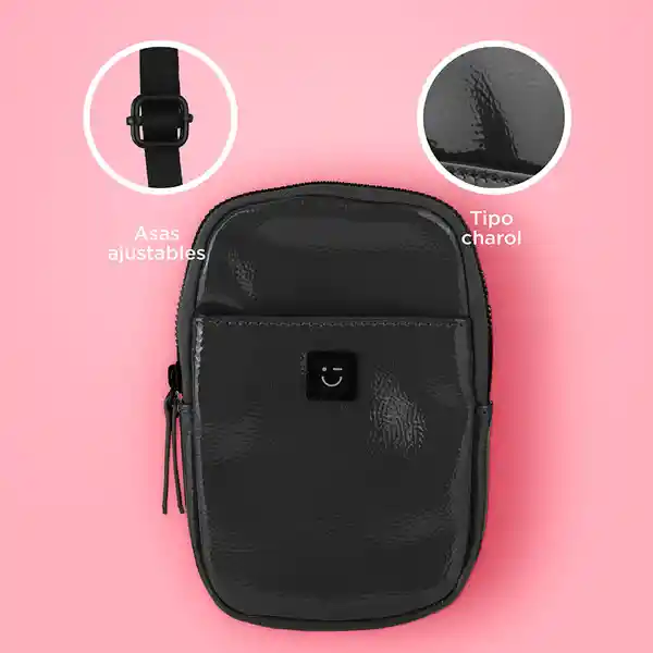 Bolso Bandolera Negro Miniso