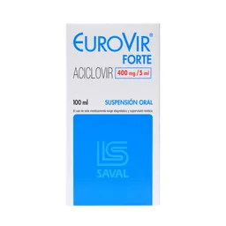 Eurovir Forte 400 mg/5 mL Suspension Oral
