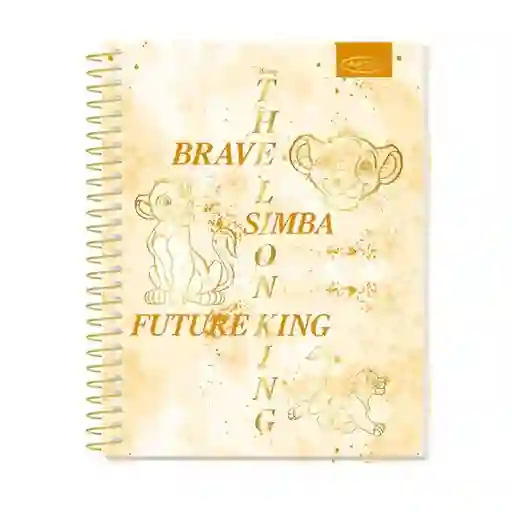 Artel Cuaderno Especial 150 Hojas Rey León Gold