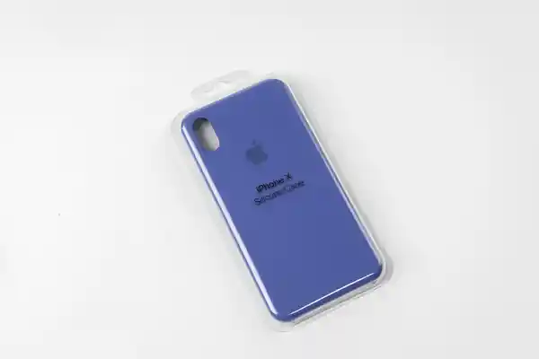 Silicone Case Azul Claro Para iPhone X/XS