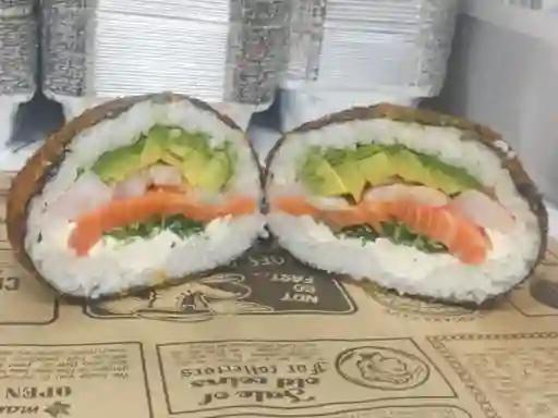 Sushi Burger Mixto Camaron Salmon