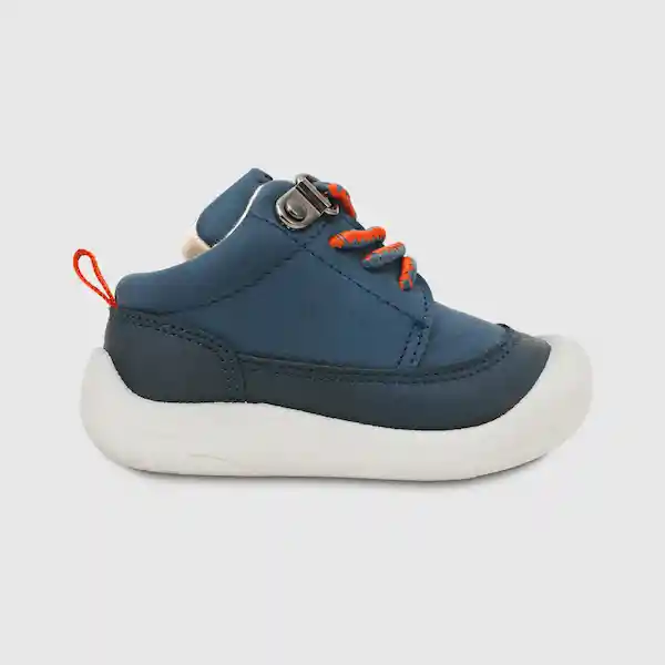 Botines Clásicos Para Niño Color Azul Talla 17 Colloky