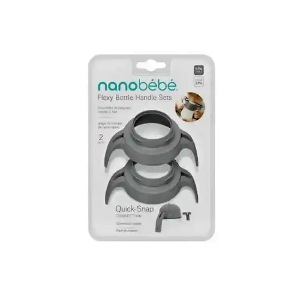 Nanobebe Pack Asas Mamadera Gris - FUS1094215