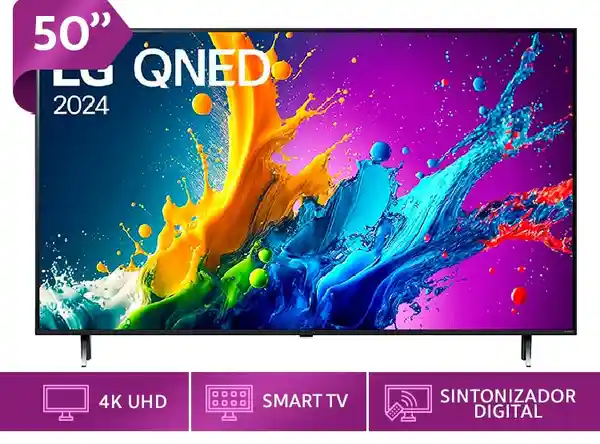 Lg Televisor Smart tv Qned Uhd 4K 50 50QNED80TSA.AWH