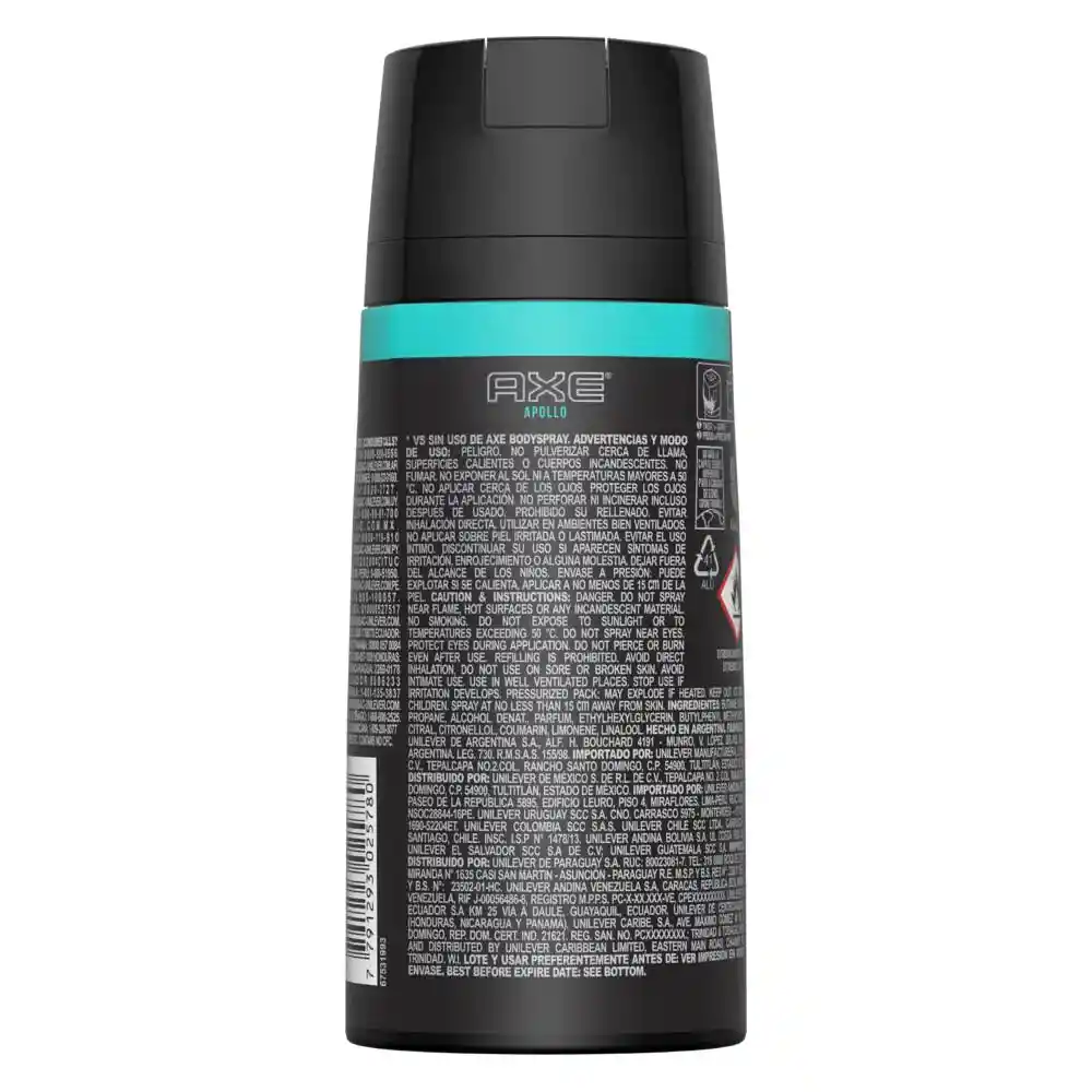 Axe Desodorante Apollo en Aerosol