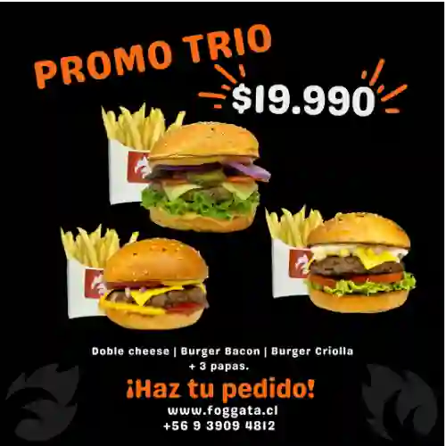 Promo Trio y Papitas