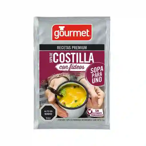 Gourmet Sopa Sin Costilla Fideos Para Uno
