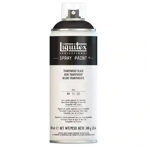 Liquitex Pintura Spray Negro Transparente 260