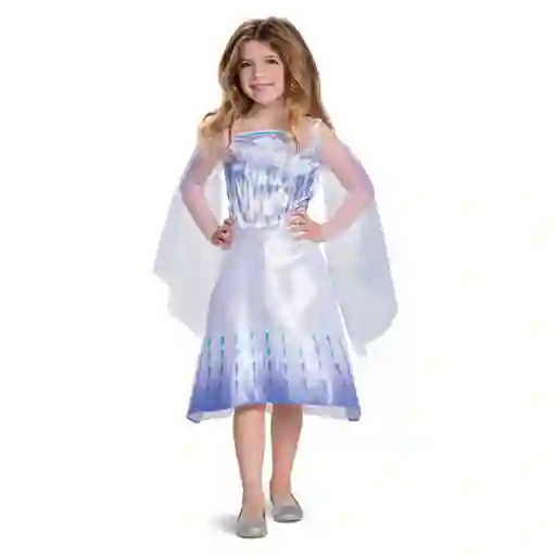 Disfraz Básico Elsa Frozen - Talla 7-8