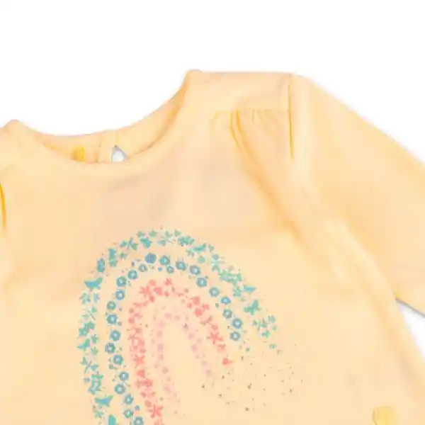 Polera Bebé Niña Vainilla Talla 9 M Pillín