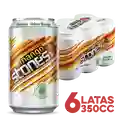 Stones Cerveza Sabor a Mango Lata 6 x 350 cc