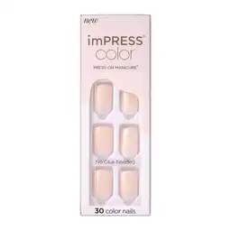 Kiss Impress Uñas Postizas Point Pink KIMC001
