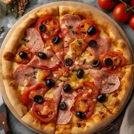 Pizza familiar española