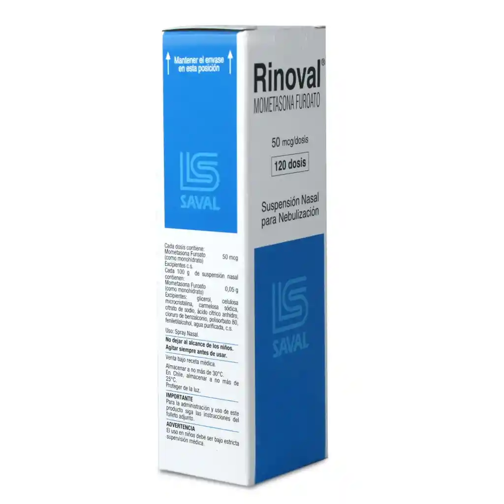 Rinoval Suspensión Nasal para Nebulización (50 mcg)