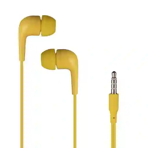 Miniso Audífonos de Cable Amarillo