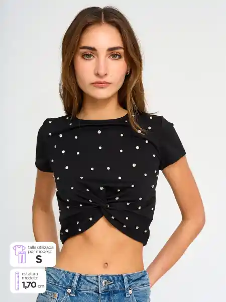 Tally Weijl Polera Negro S STSVIKNOTTY-NE PV25