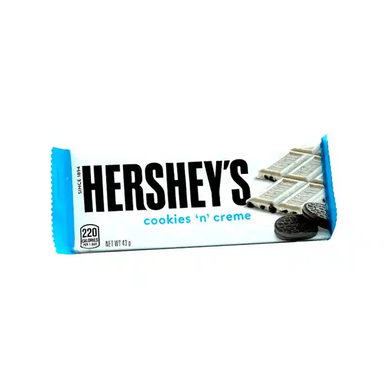 Hersheys Chocolate Barra Cookies & Cream