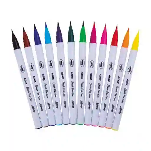 Adix Marcador Brush Pen de Colores Caja Con Broche