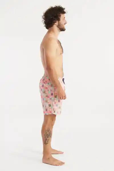 Short Traje de Baño Adulto Venecitas de Bar Taquillero Talla M