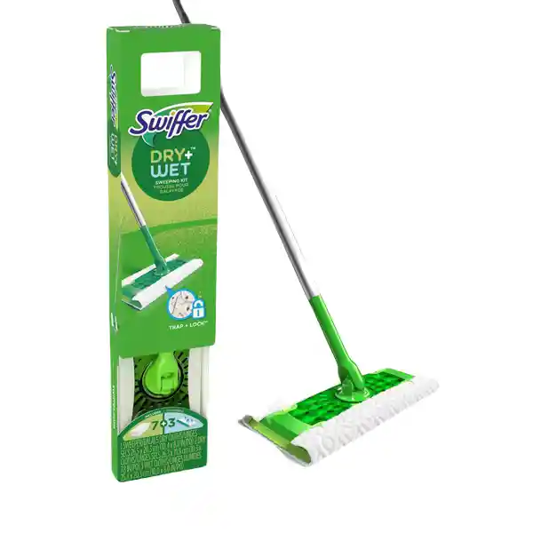 Swiffer Kit Mopa + Paños + 10 Recargas