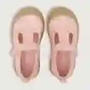 Zapatos Reina Lona Velcro Niña Rosado Talla 25 Opaline