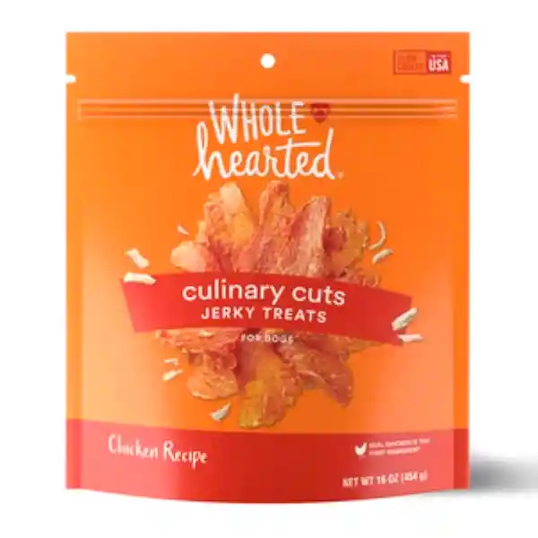 Wholehearted Premio Perro Suaves Tipo Jerky Receta Pollo