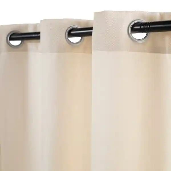 Set Cortina Texturada Ojetillo 140 x 240 cm Casaideas