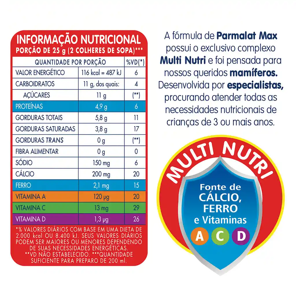 Leche Instantánea Max Parmalat