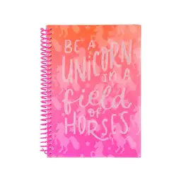 Miniso Cuaderno Con Espiral Rosa A5