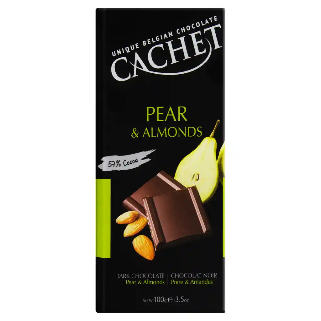 Cachet Chocolate Amargo Pera Y Almendras