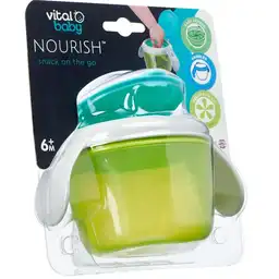 Vital Baby Bowl Para Snacks y Colaciones Verde