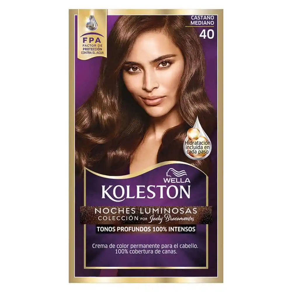 Koleston Tintura de Cabello Single Tono 40 Castaño Medio