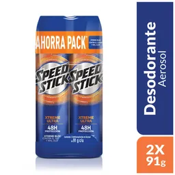 Desodorante en Spray Speed Stick Xtreme 91 g 2 Und