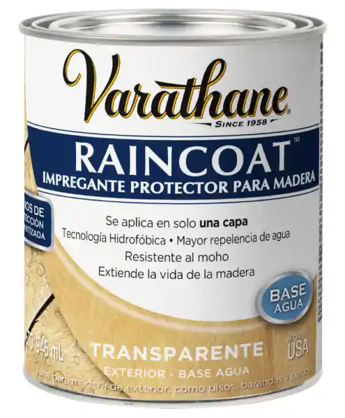 Varathane Impregnante Protector Brillante Base Agua Transparente