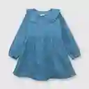 Vestido de Bebé Niña de Mezclilla Light Denim Talla 36M Colloky