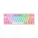 Teclado Mecanico Fizz Pro Switch Red K616 White/pink