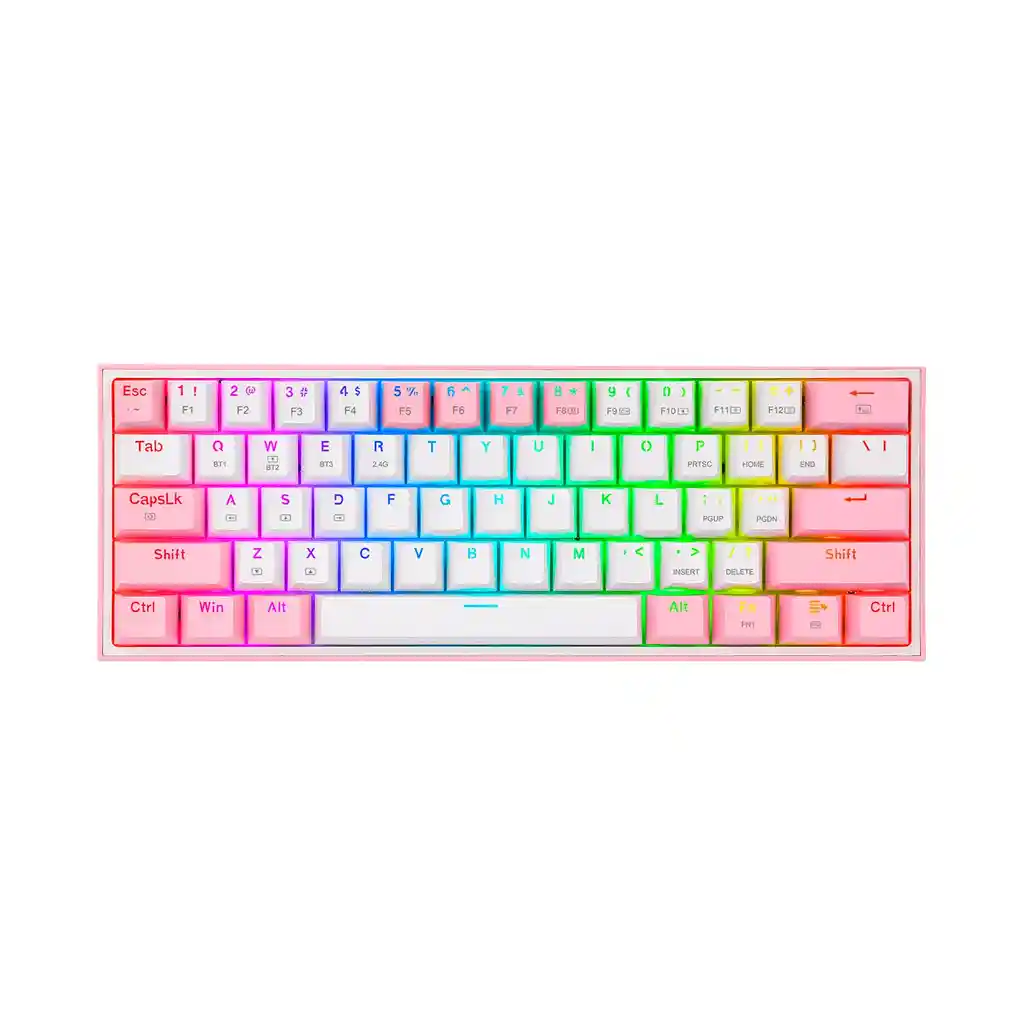 Teclado Mecanico Fizz Pro Switch Red K616 White/pink