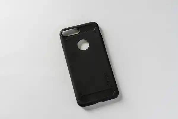 Case Spigen Goma Negra Para iPhone 7p/8p