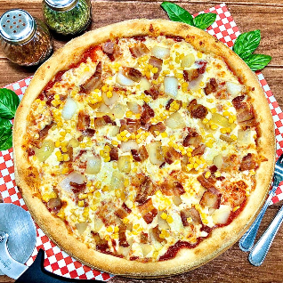Pizza Choclo, Tocino y Cebolla Familiar (38cm)