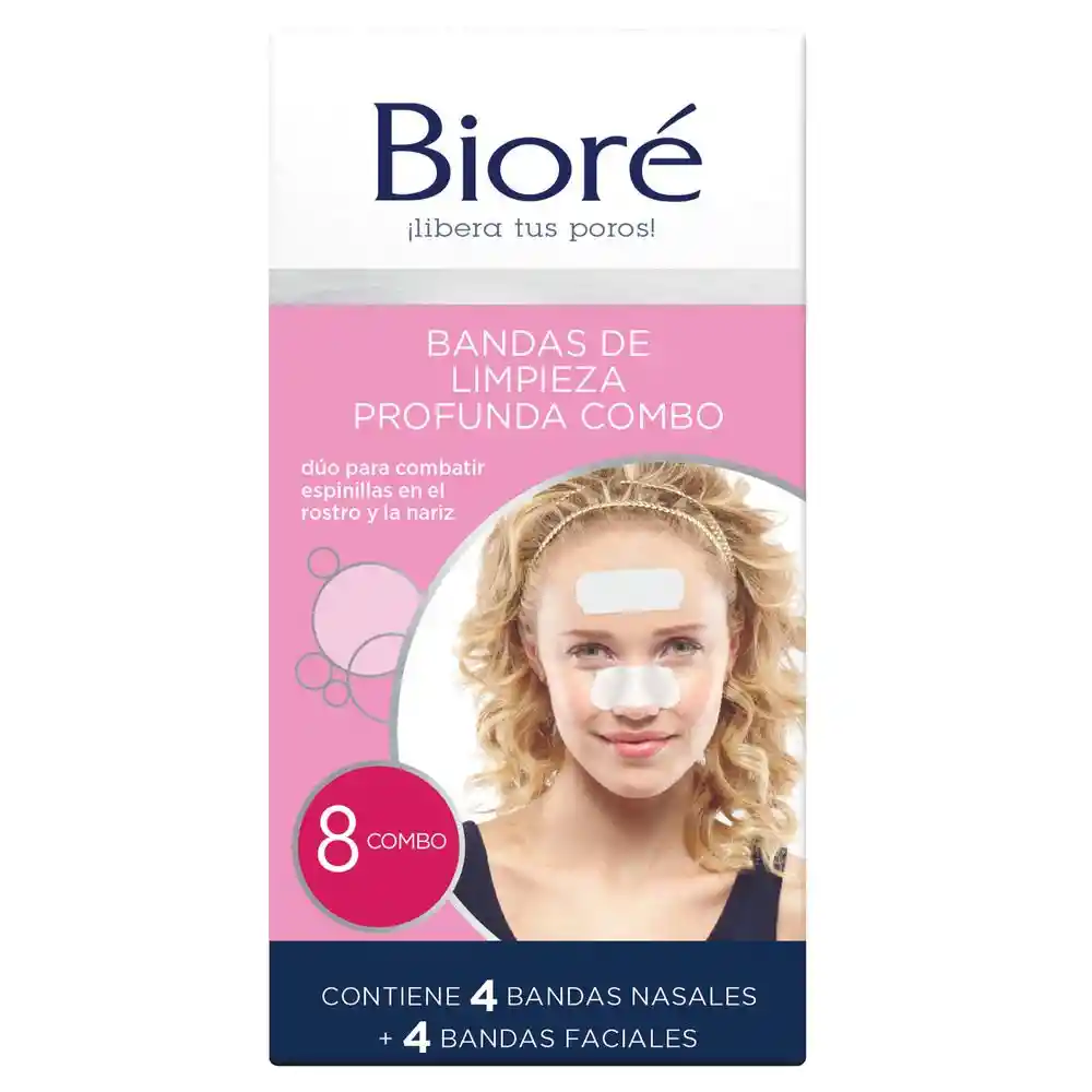 Biore Bandas De Limpieza Profunda Faciales Y Nasales