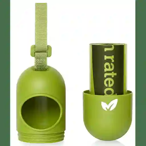 Dispensador + Rollo De Recarga 15 Bolsas 13x9 Olor Lavanda