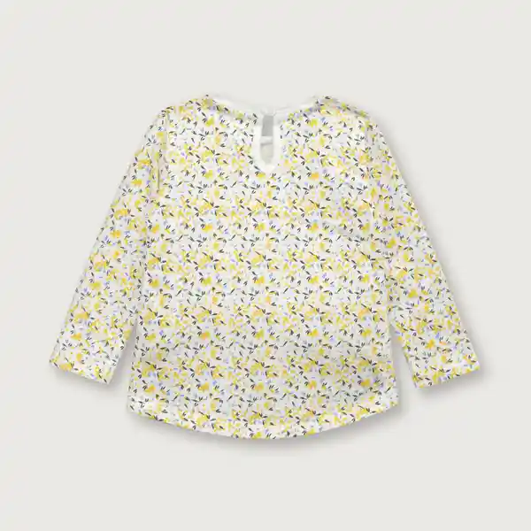 Polera Esencial de Niña Amarillo Talla 12M Opaline