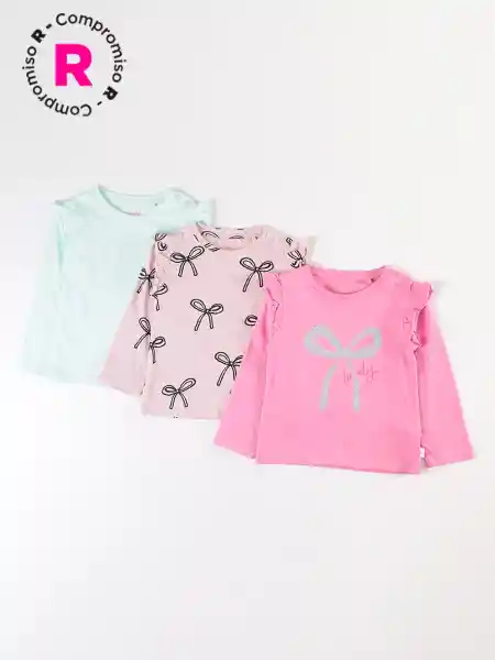 Baby Harvest Pack Polera Manga Larga es Fruti 12/18 V26