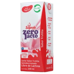 Soprole Leche Frutilla Zero Lacto