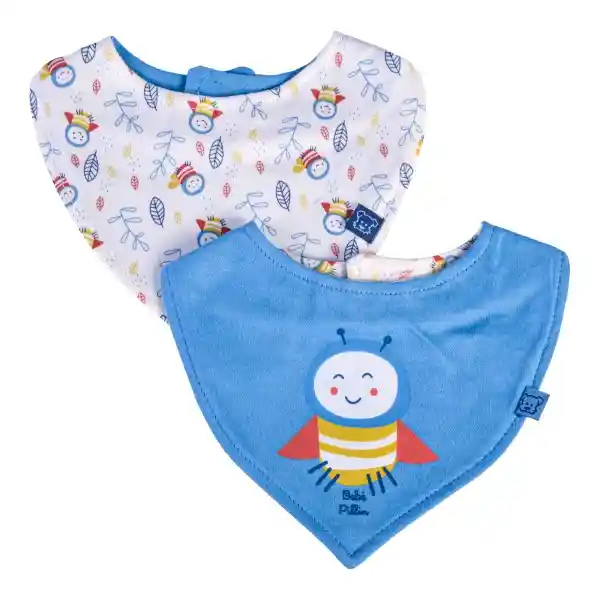 Set Bandana Bebé Niño Multicolor 9 M Pillin