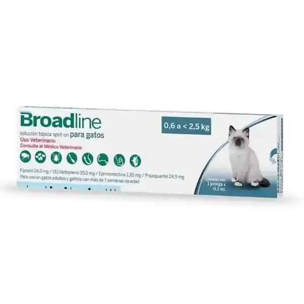 Broadline Solución Tópica Gato 0.6-2.5 Kg