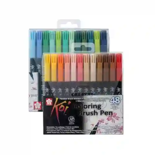 Sakura Set de Marcadores Brush Pen 48 Colores