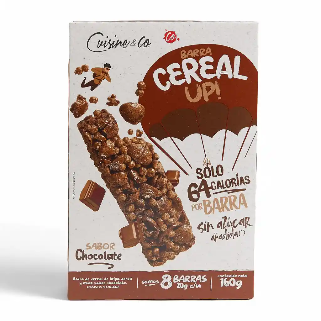 Cuisine & Co Barra Cereal Sabor Chocolate 8Un