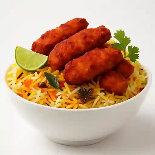 Fish koliwada biryani