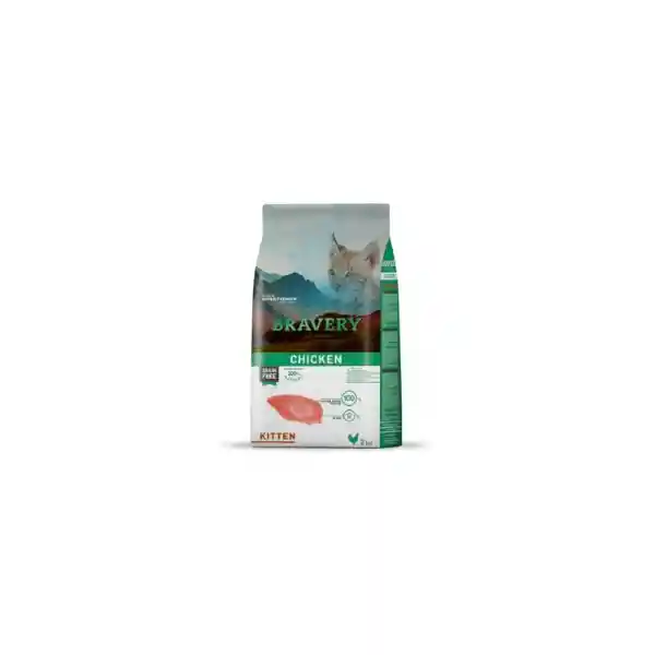 Bravery Alimento Para Gato Kitten Sabor a Pollo